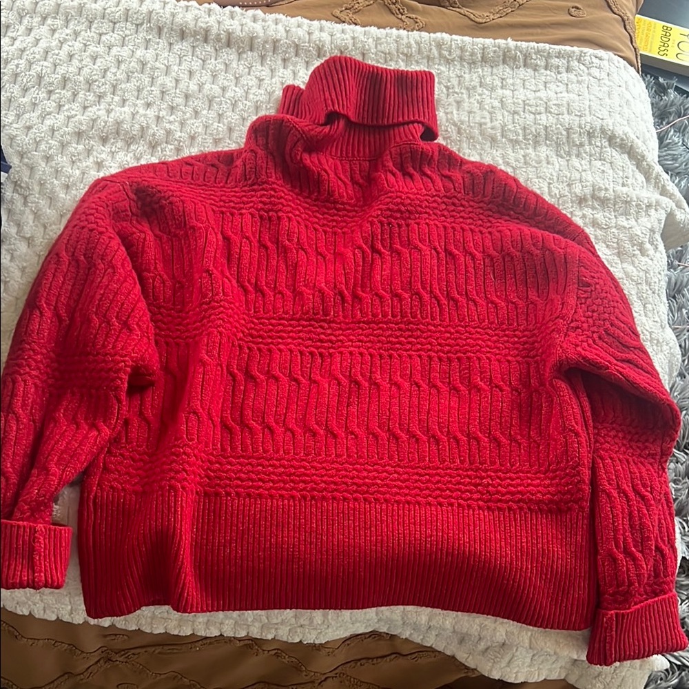 NA-KD Red Turtleneck Sweater